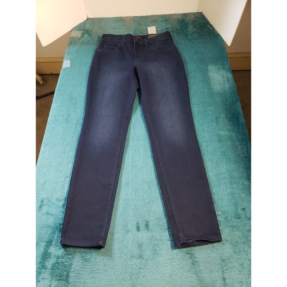 NYDJ Jeans Size 2 Petite Womens Blue Pants Stretch Mid Rise Rise Legging NWT - Picture 1 of 13